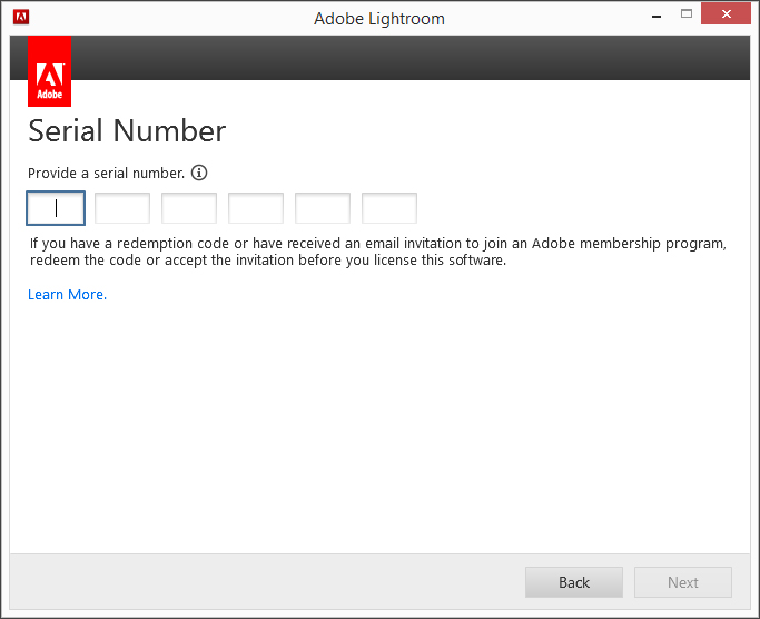 Adobe Lightroom Serial Key